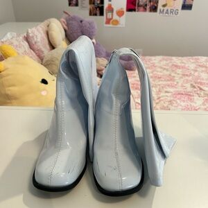 White GoGo boots